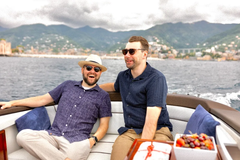 Chris on the coast of northern Italy